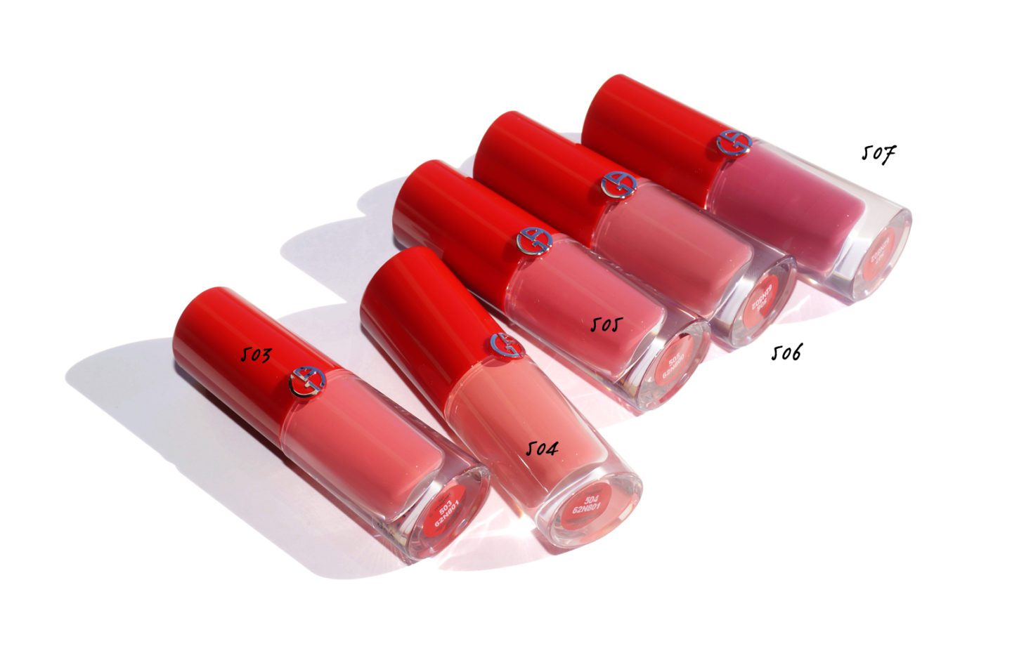 Armani Lip Magnet Review and Swatches 503, 504, 505, 506 and 507 naturals