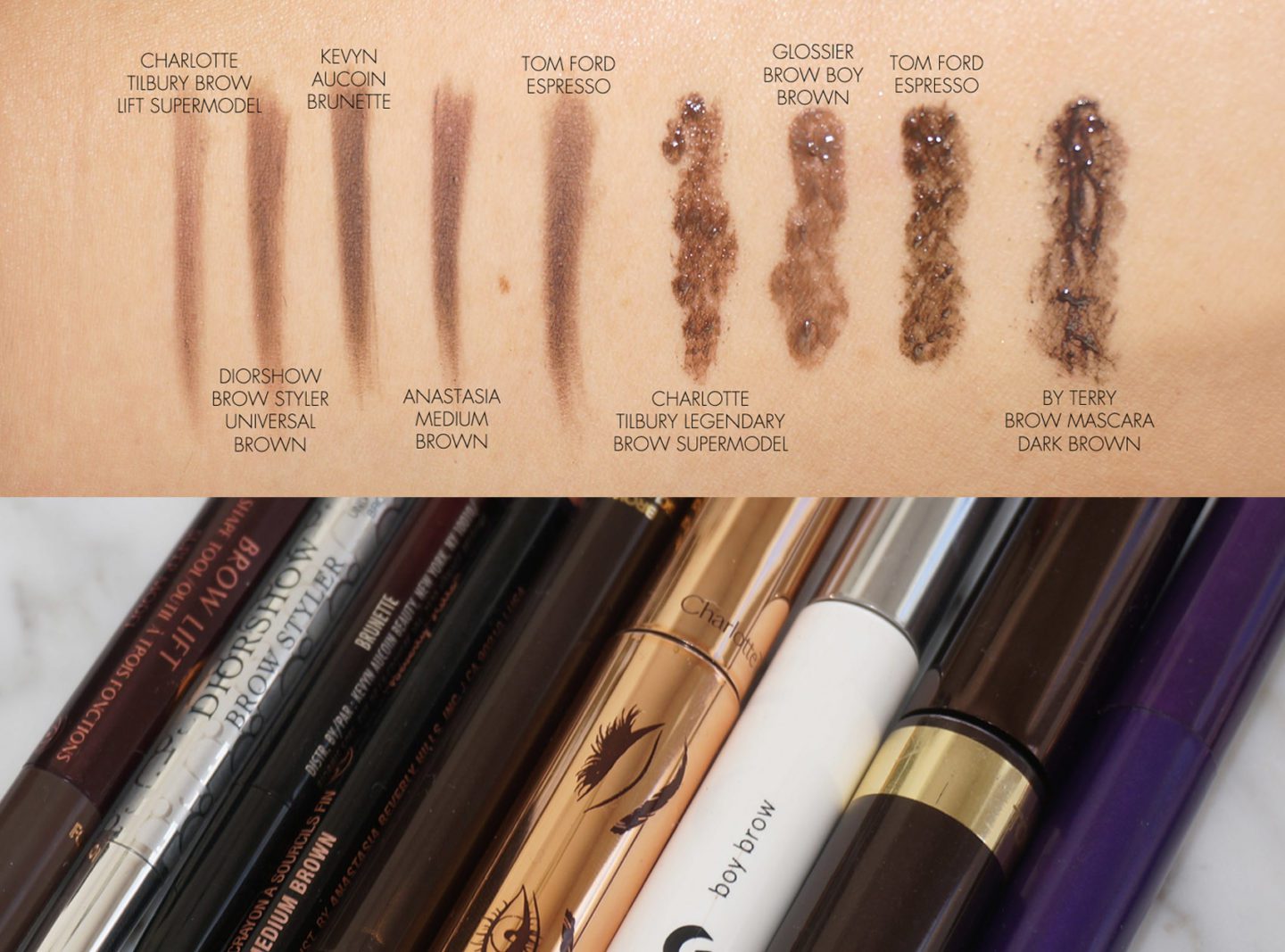 Brow Pencil and Brow Gel comparisons | Skin Glow Find