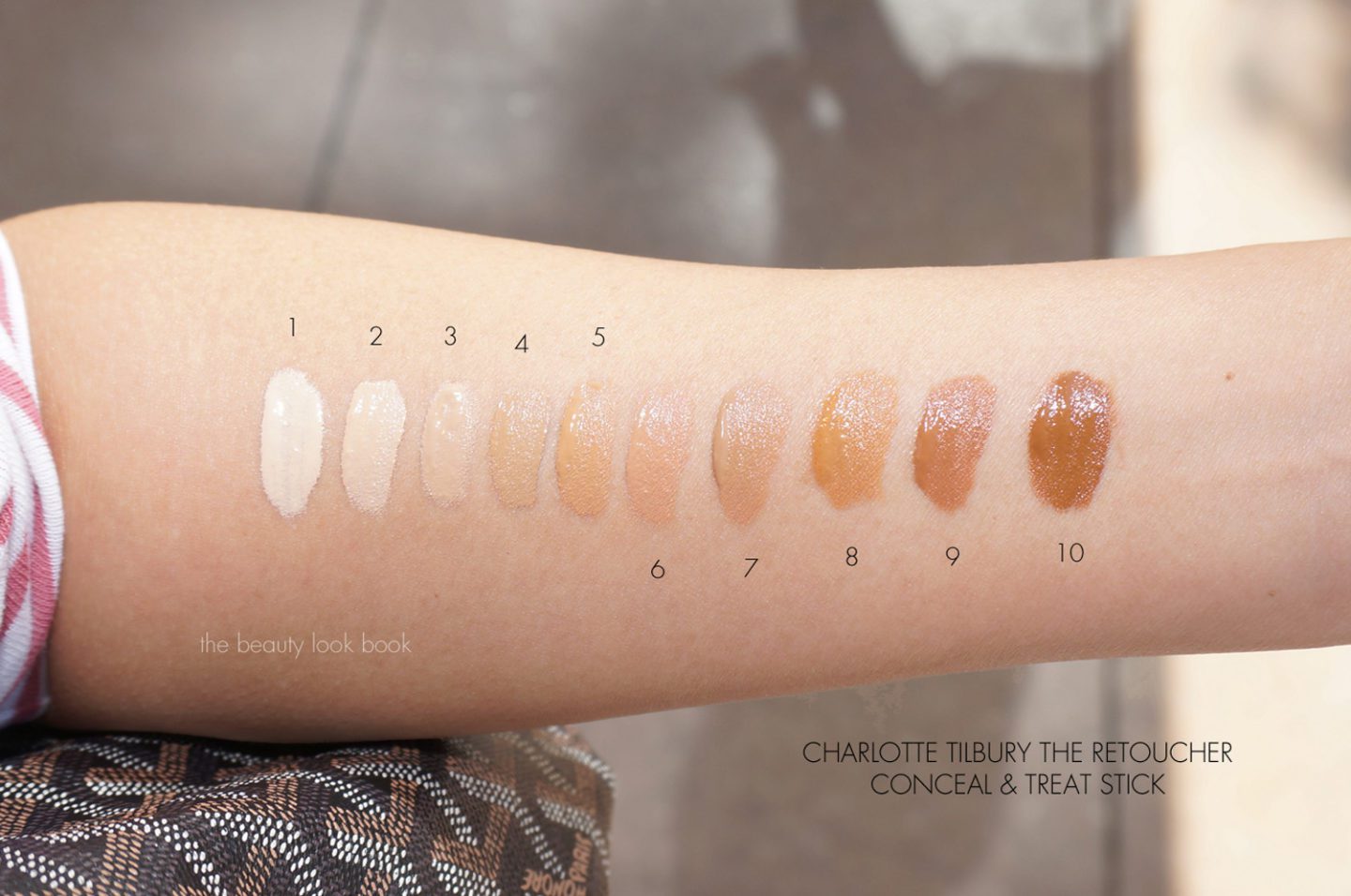 Charlotte Tilbury The Retoucher Concealer Swatches | Skin Glow Find