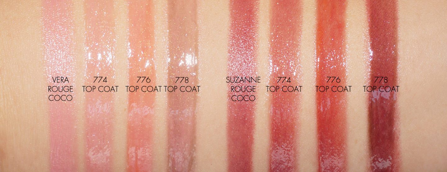 Chanel Rouge Coco Top Coat Swatches | Skin Glow Find