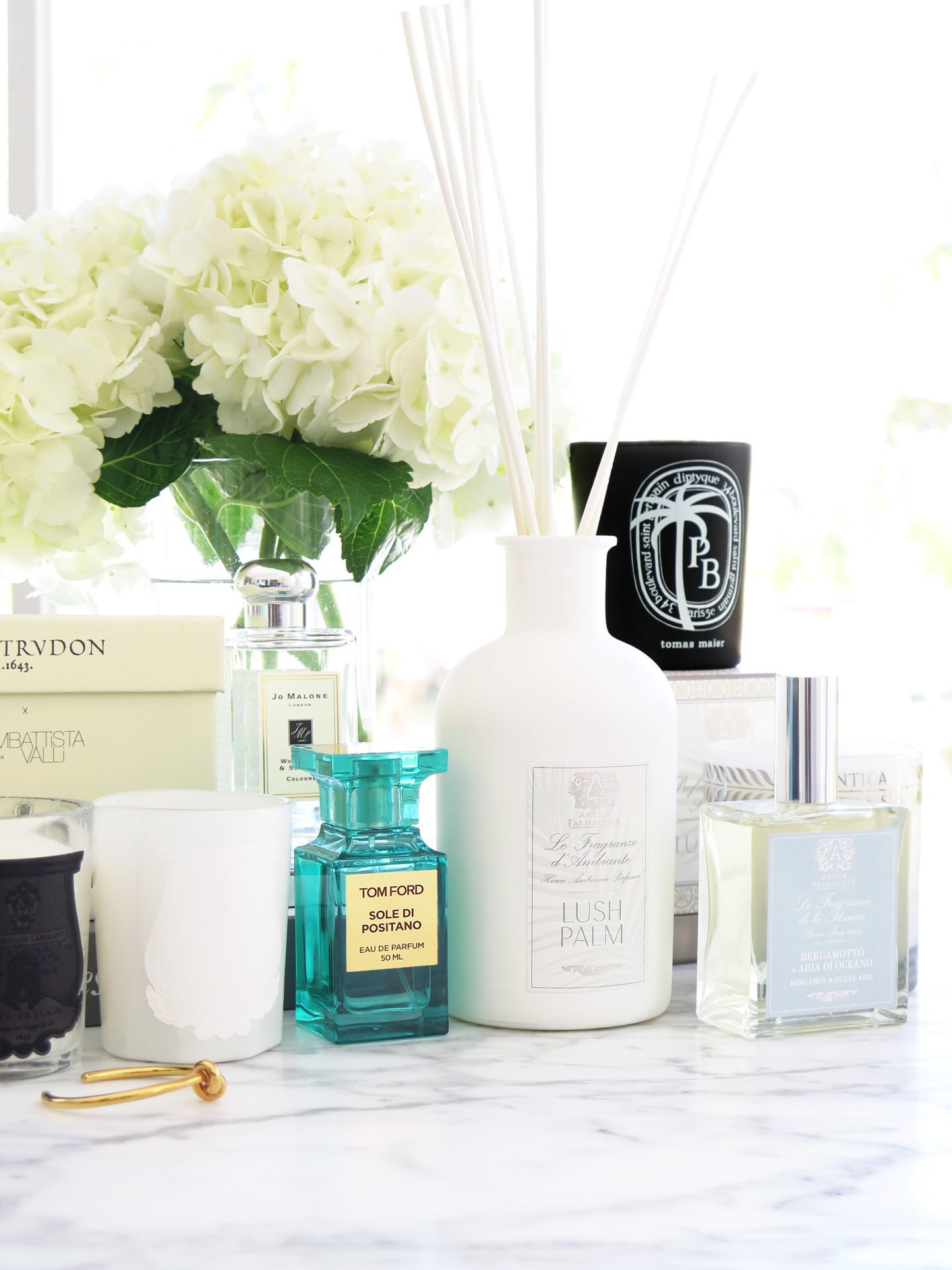 Scents of Spring Cire Trudon, Antica Farmacista, Diptyque, Tom Ford and Jo Malone | Skin Glow Find