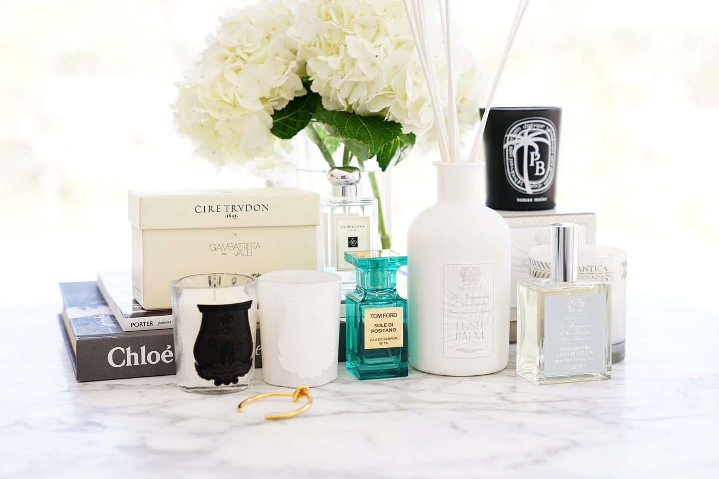 Scents of Spring Cire Trudon, Antica Farmacista, Diptyque, Tom Ford and Jo Malone | Skin Glow Find