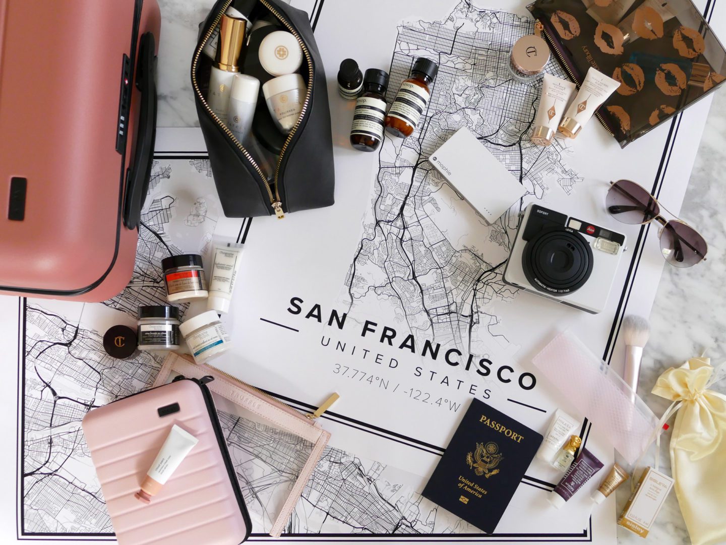 Travel Beauty Packing San Francisco | Skin Glow Find