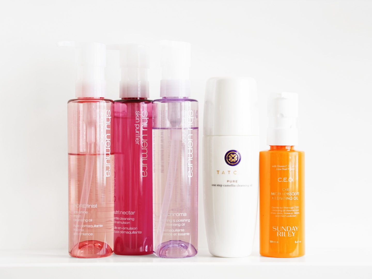 Cleansing Oils Shu Uemura, Tatcha, Sunday Riley | Skin Glow Find