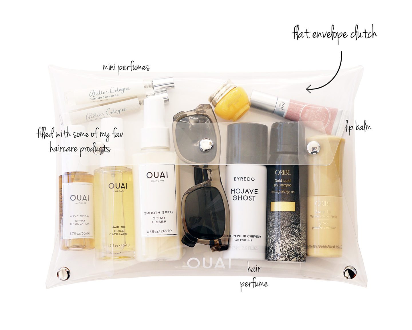 Ouai Clear Envelope Clutch | Skin Glow Find