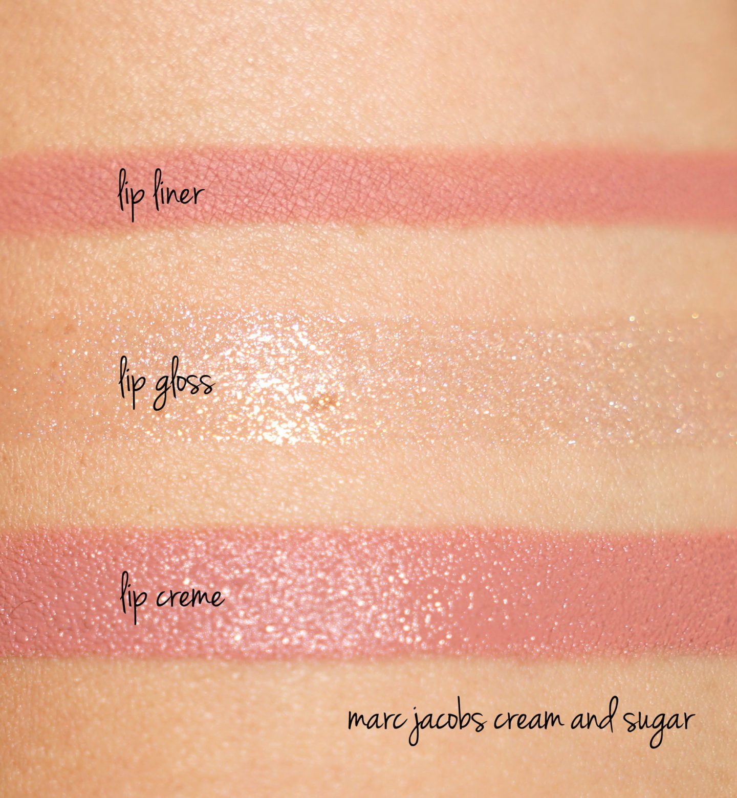 Marc Jacobs Cream and Sugar Trio swatches | Skin Glow Find