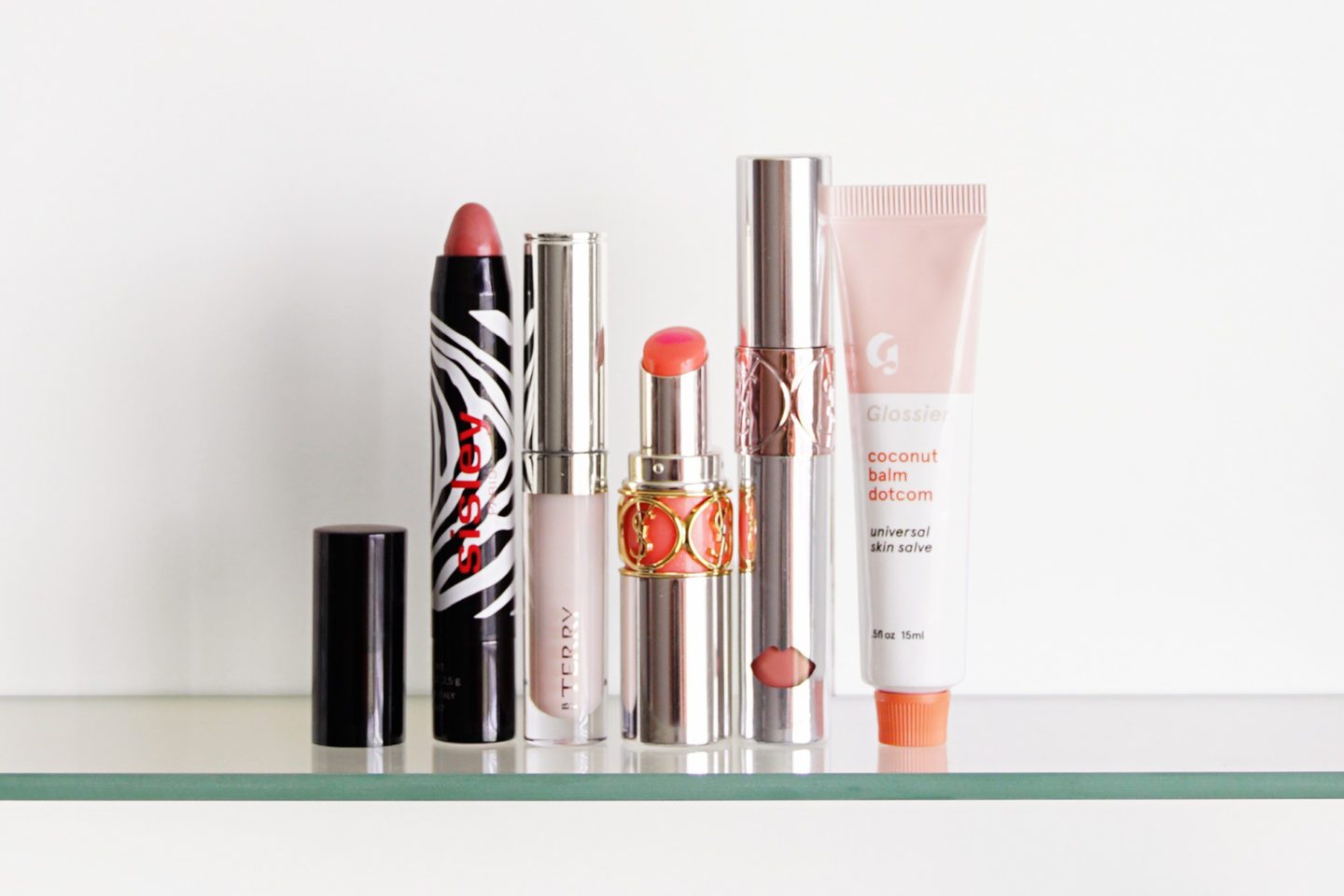 Favorite On-The-Go Lip Balms, Sisley, YSL and Glossier