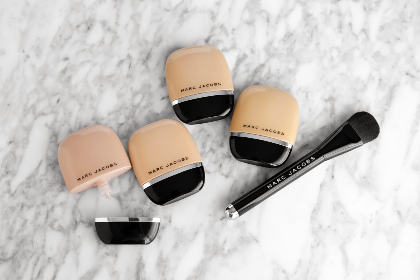 Marc Jacobs Shameless Foundation Review R310, Y320, Y340 and Y360 + The Seamless Brush