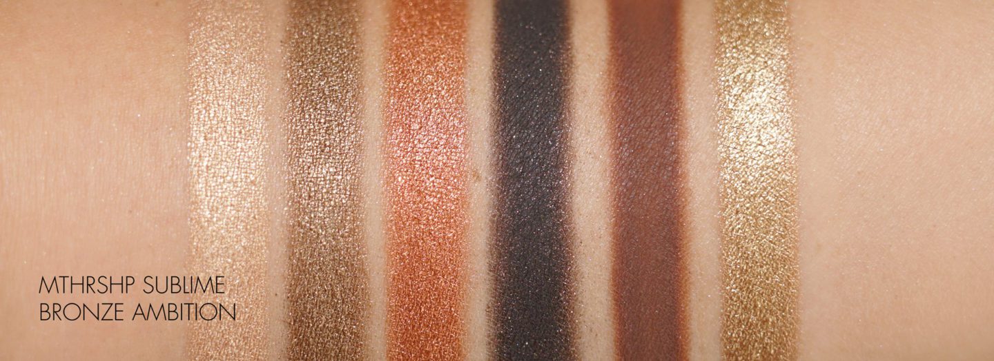 Pat McGrath Labs MTHRSHP Sublime Bronze Ambition swatches | Skin Glow Find