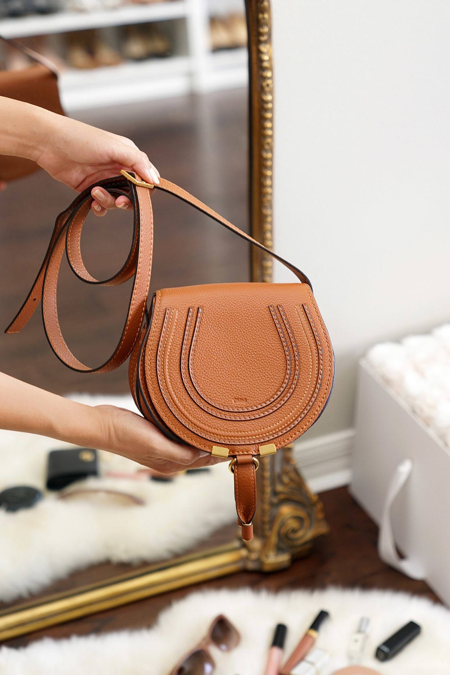 Chloe Mini Marcie Bag Review Tan | Skin Glow Find