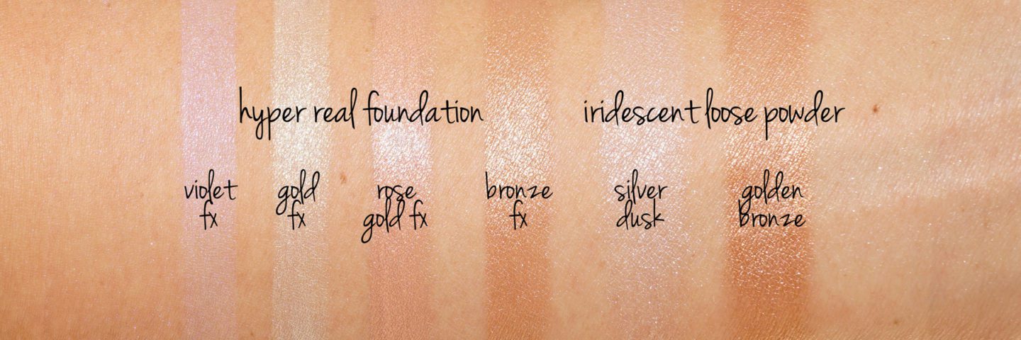 MAC Hyper Real Foundation Swatches