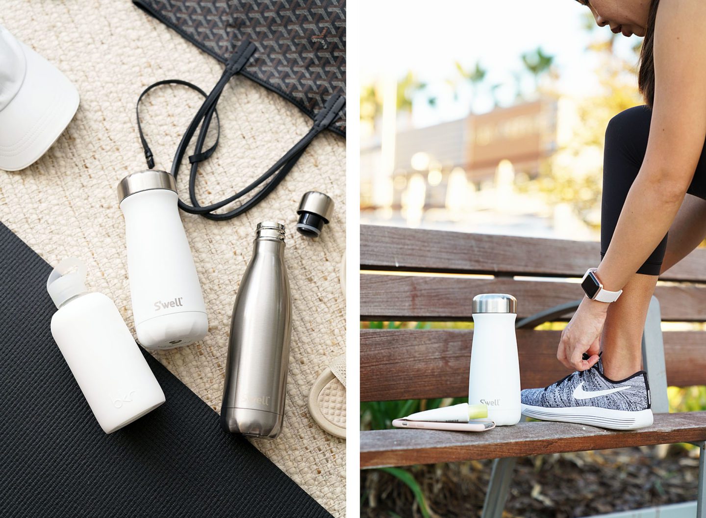 BKR Bottle, S'well Traveler Moonstone and S'well Stainless Steel Water Bottle | Skin Glow Find