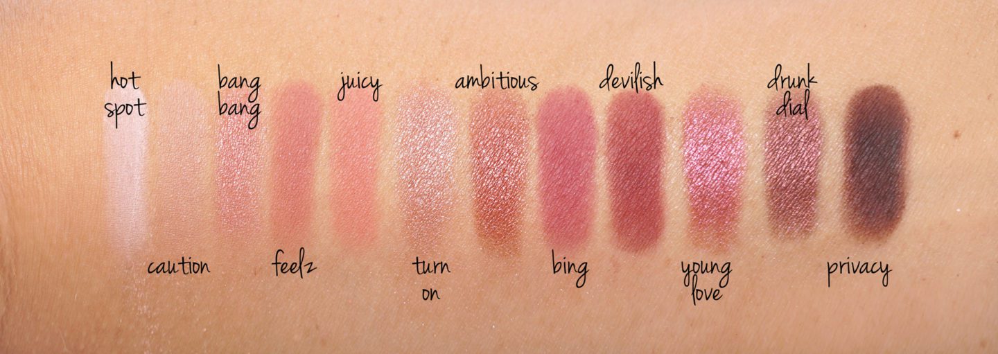 Urban Decay Naked Cherry Eyeshadow Palette swatches | Skin Glow Find