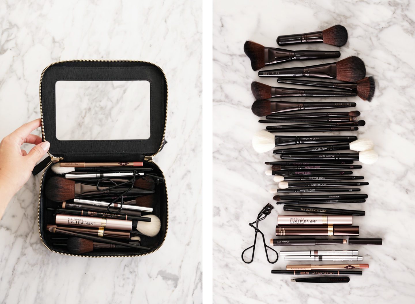 Truffle Clarity Jetset Case and Makeup Brushes | Skin Glow Find