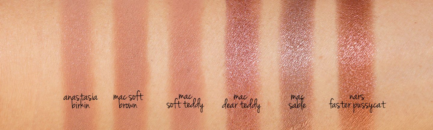 MAC Soft Teddy and Dear Teddy swatches