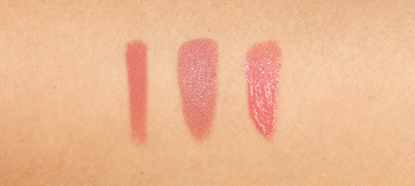 Marc Jacobs Sugar High Nude Lip Trio swatches | Skin Glow Find