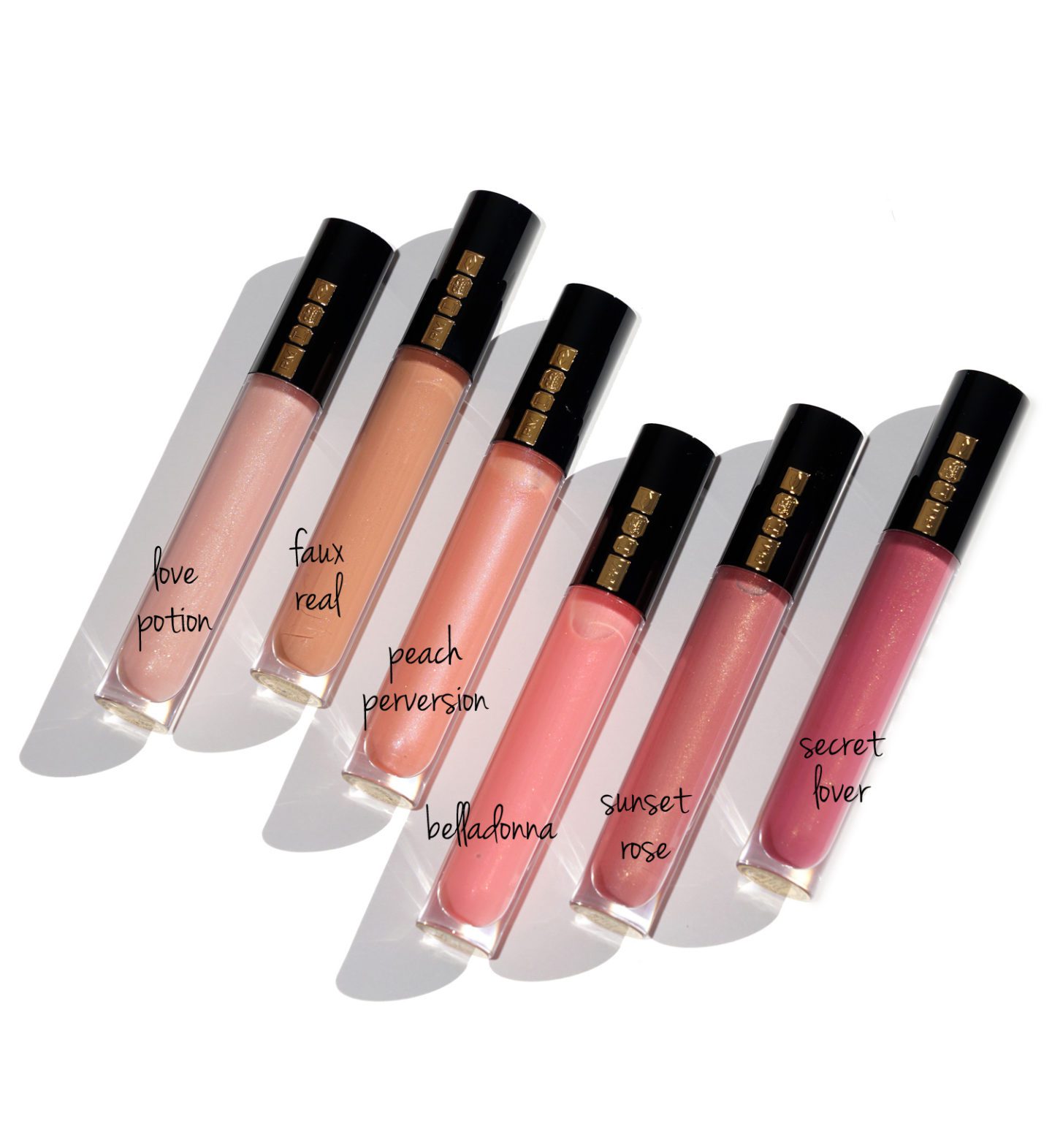 Pat McGrath LUST Gloss Spring 2019: Love Potion, Faux Real, Peach Perversion, Belladonna, Sunset Rose and Secret Lover 