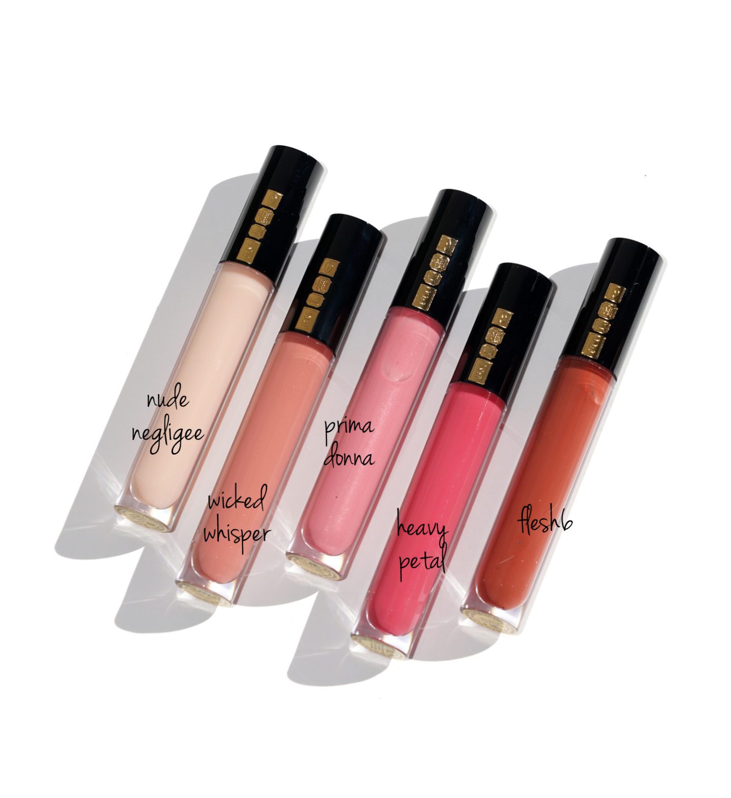 Pat McGrath LUST Gloss Nude Negligee, Wicked Whisper, Prima Donna, Heavy Petal, Flesh6 | Skin Glow Find