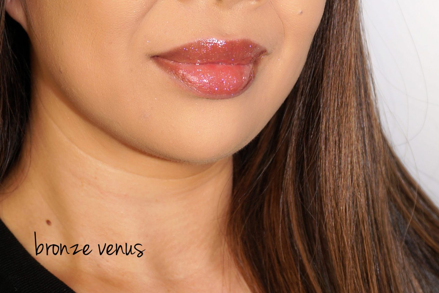 Pat McGrath LUST Gloss Bronze Venus swatch | Skin Glow Find