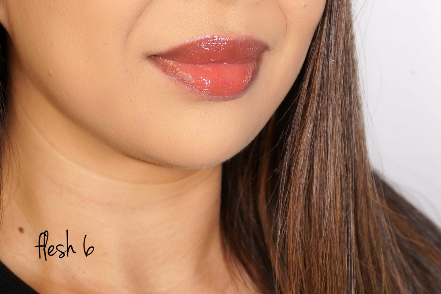 Pat McGrath LUST Gloss Flesh 6 swatch | Skin Glow Find