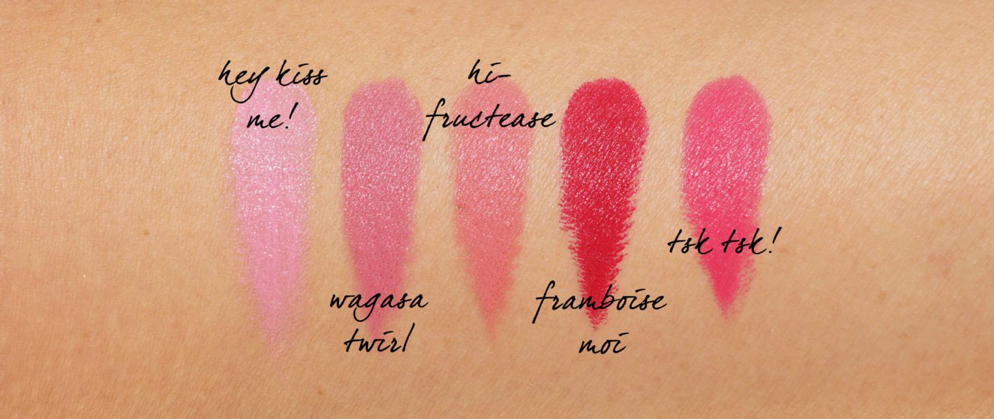 MAC Boom Boom Bloom Lipstick swatches