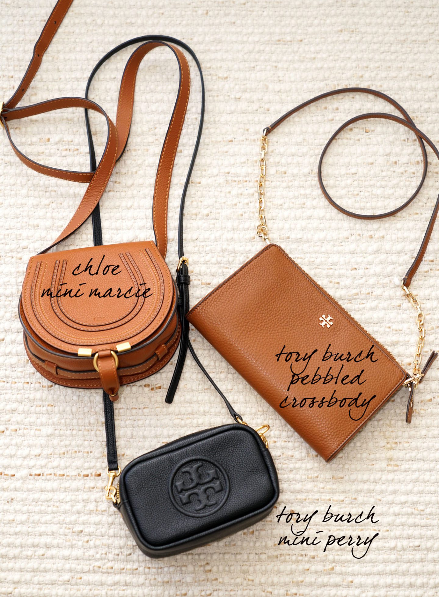 Favorite Mini Bags: Chloe Mini Marcie vs Tory Burch Perry Mini