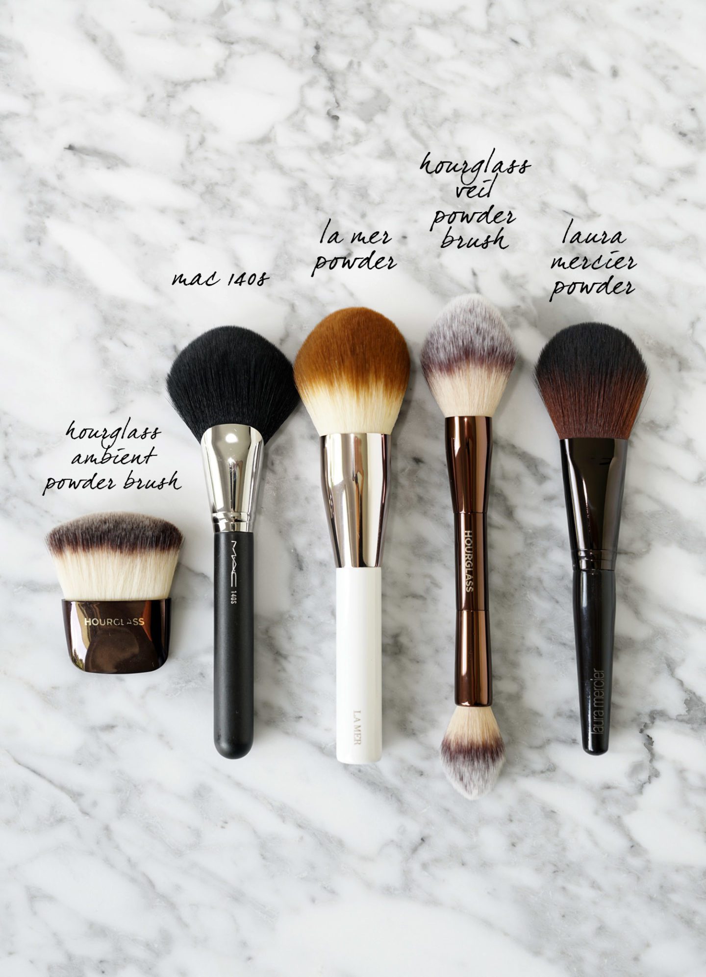 Best Powder Makeup Brushes from Hourglass, MAC, La Mer and Laura Mercier