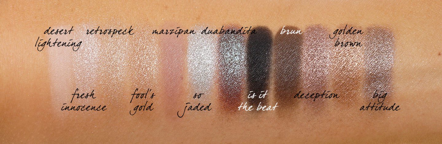 MAC Electric Wonder Eyeshadow Desert Lightning Palette swatches | Skin Glow Find