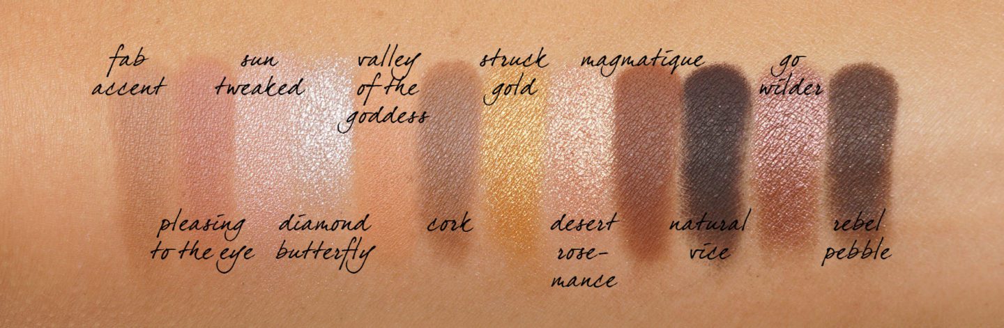 MAC Electric Wonder Natural Vice Eyeshadow Palette swatches | Skin Glow Find