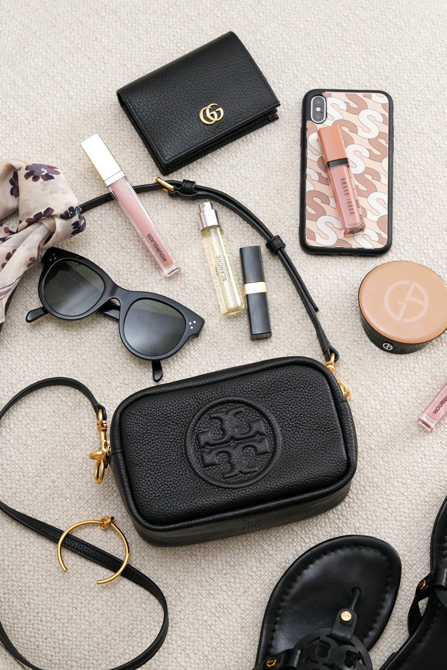 What's In My Tory Burch Perry Bombe Mini Bag Review | Skin Glow Find