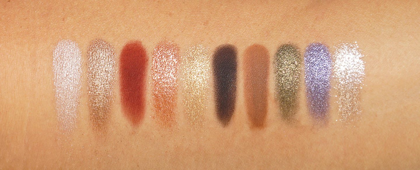 Pat McGrath Labs Mothership VI Midnight Sun swatches