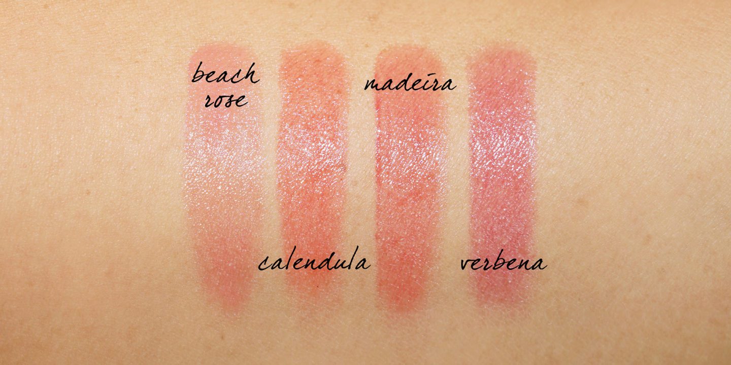 Chantecaille Lip Tint Hydrating Balm swatches