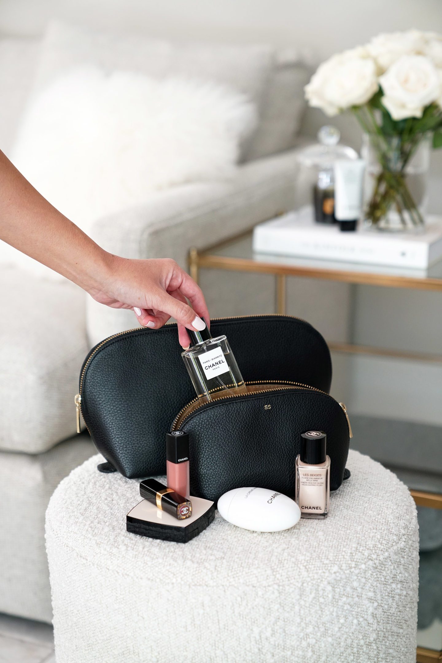 Cuyana Travel Case Duo Makeup Bag | Skin Glow Find