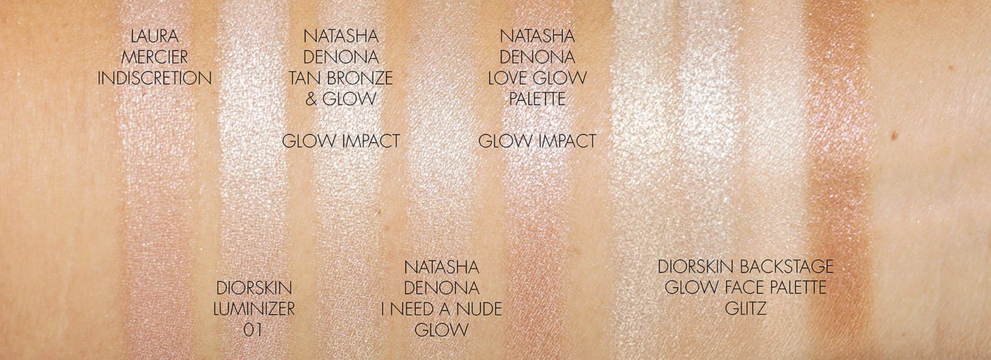 Natasha Denona Highlighter swatches