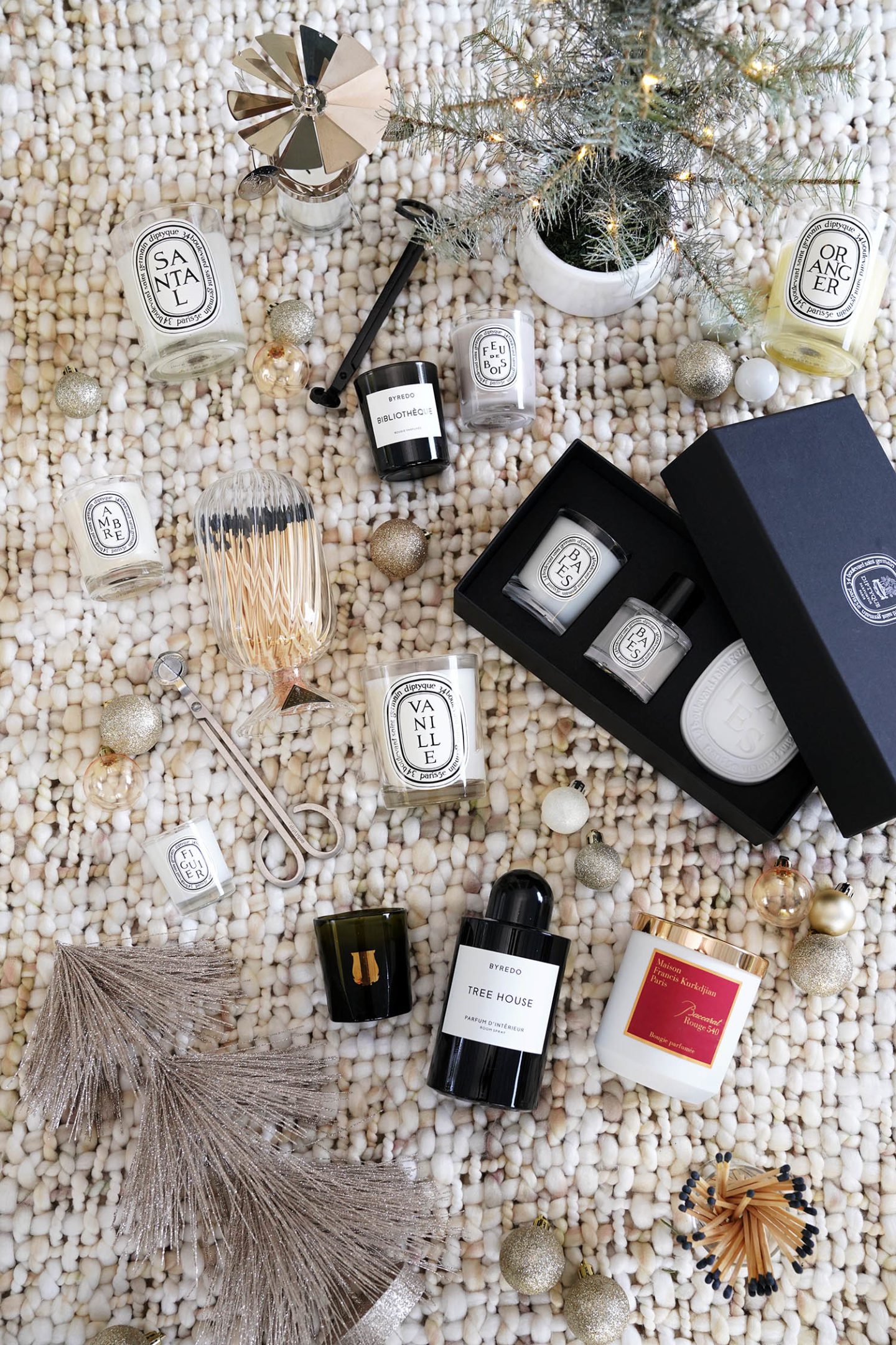 Best Holiday Candles Diptyque, Byredo, Maison Francis Kurkdjian | The Beauty Lookbook