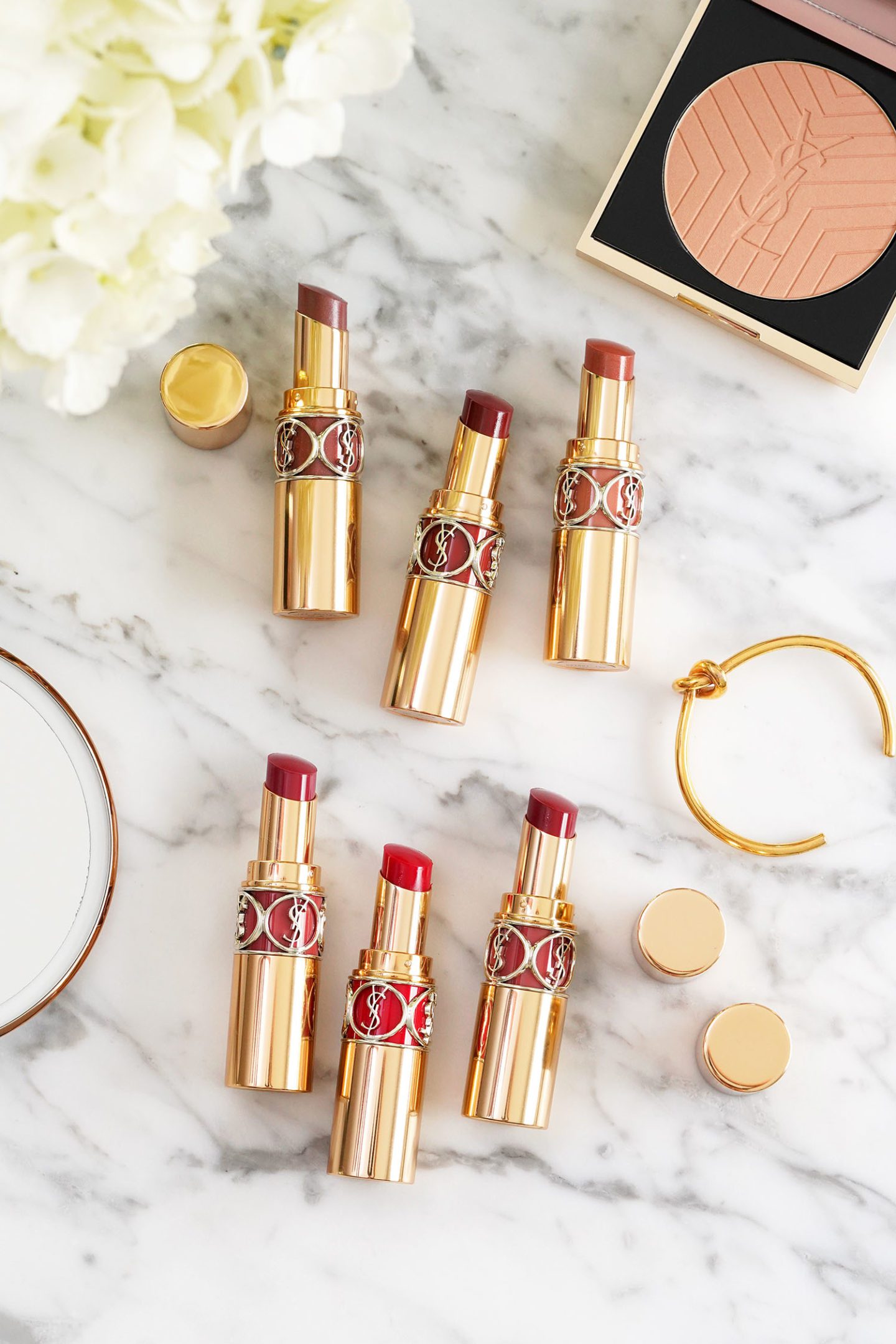 New YSL Rouge Volupte Shine Lipsticks