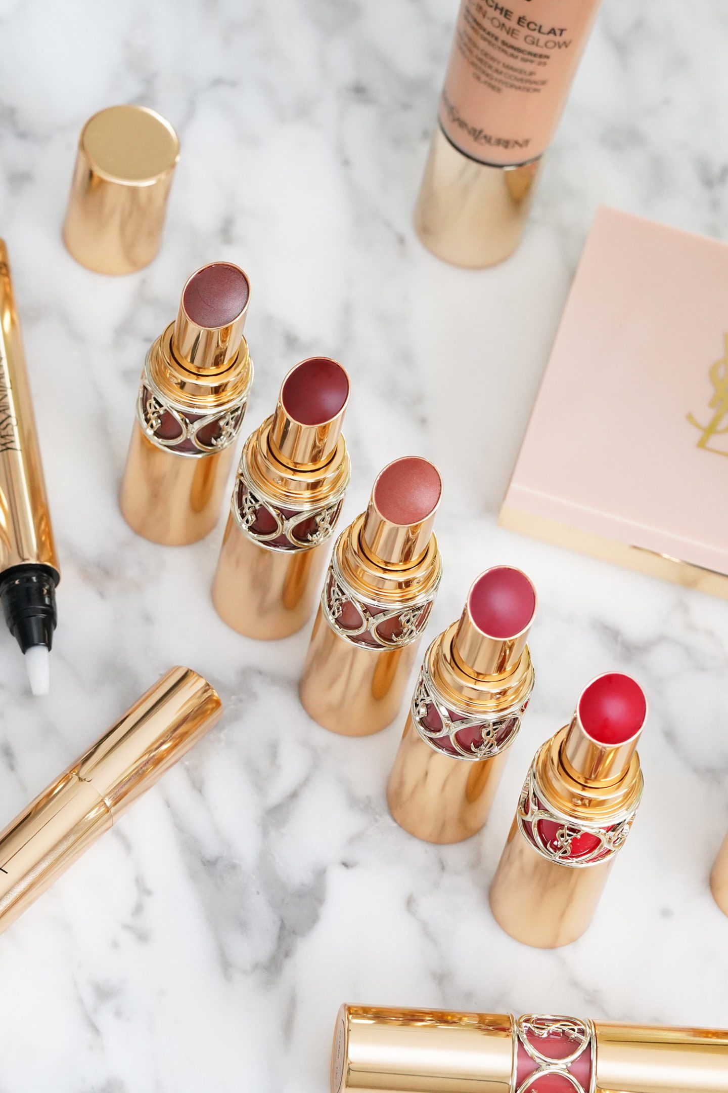 New YSL Rouge Volupte Shine Lipsticks