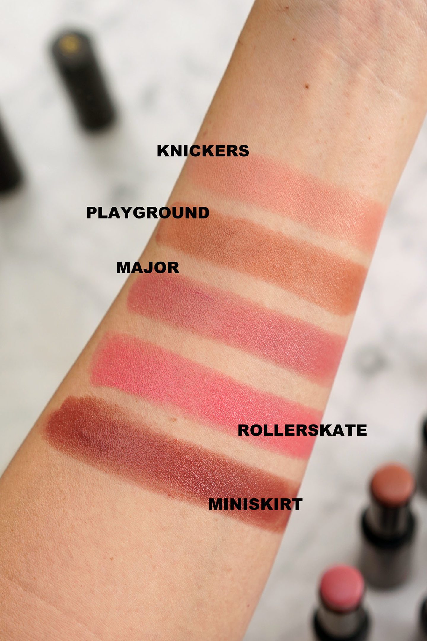 Victoria Beckham Beauty Cheeky Posh Cream Blush Stick swatches