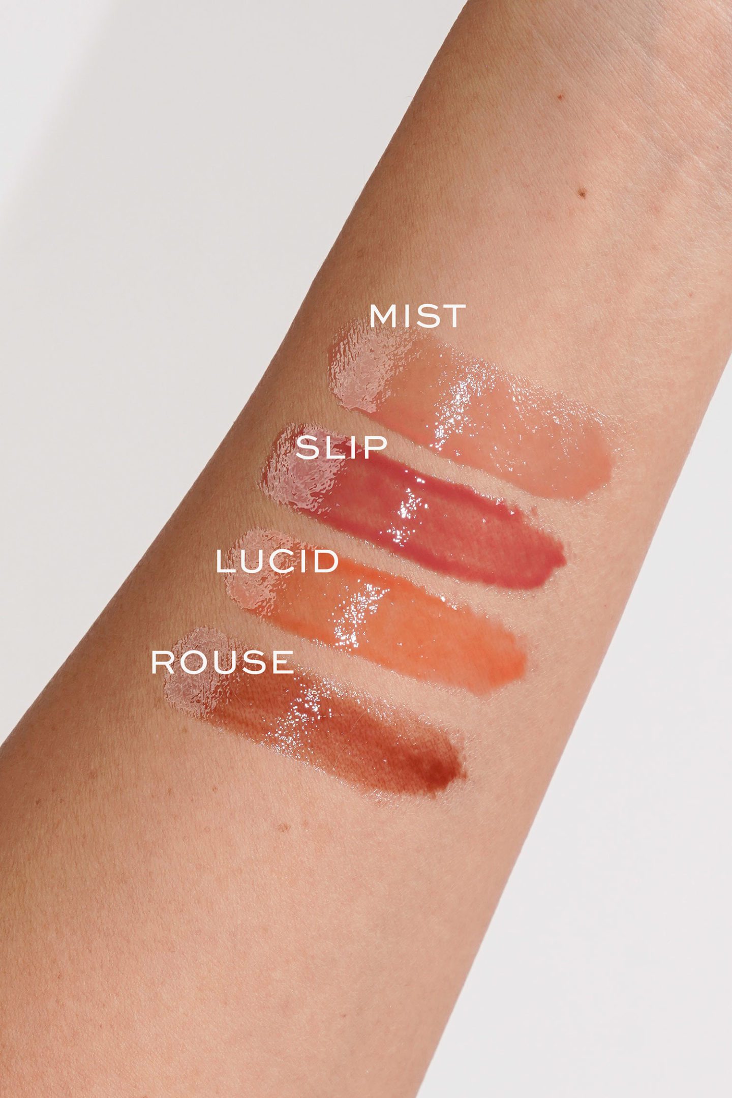 Phantom Volumizing Glossy Balm swatches