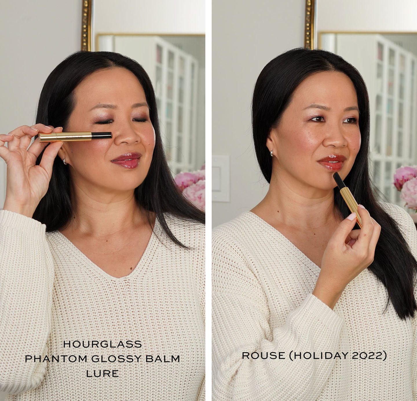 Hourglass Phantom Glossy Balm Lure and Rouse