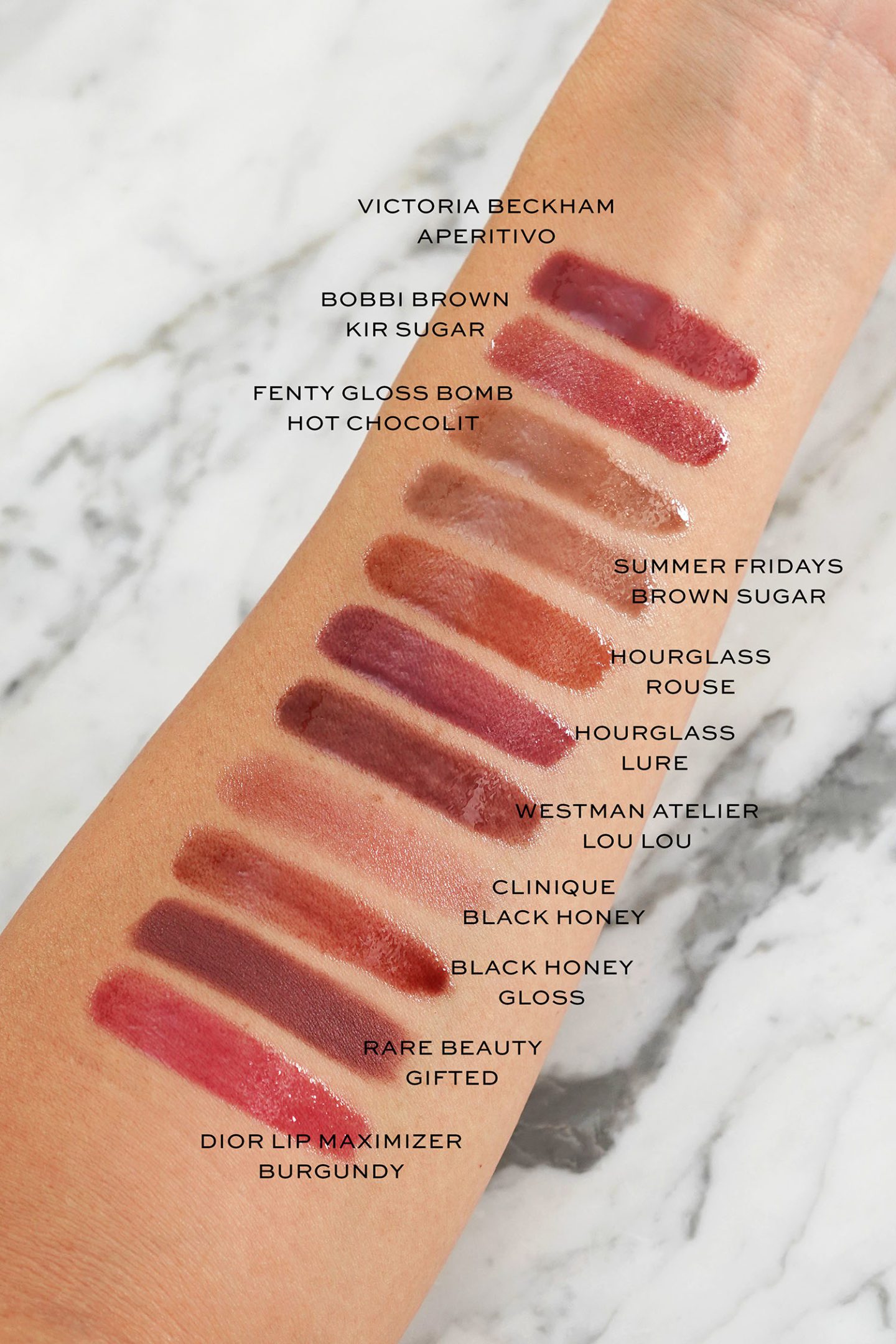 Plum Lip Color Swatches