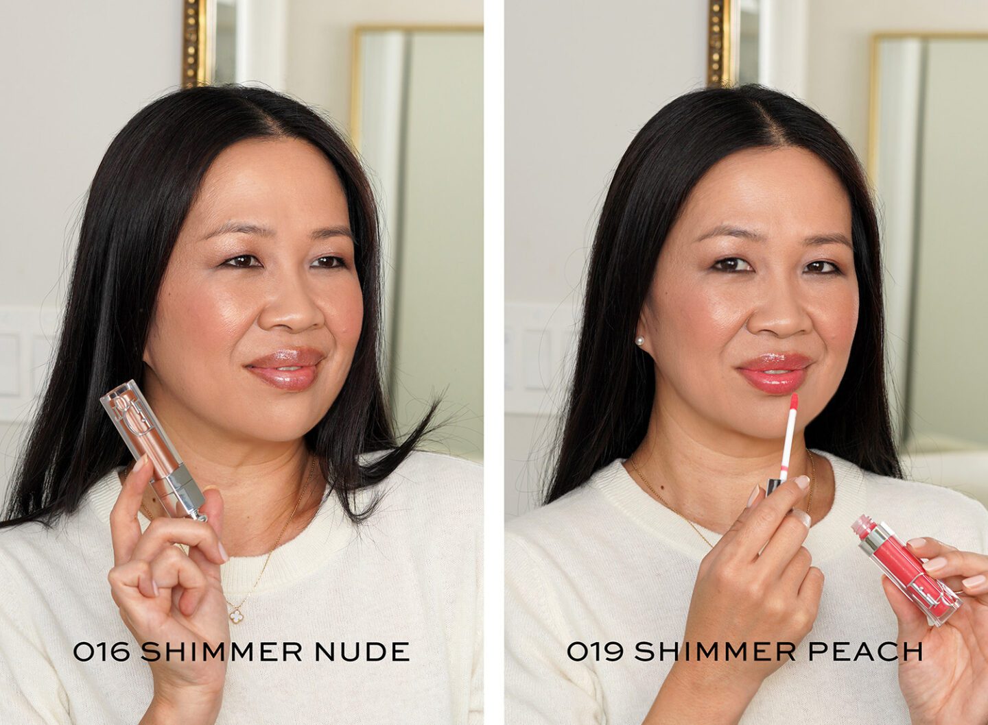 Dior Lip Maximizers 016 Shimmer Nude and 019 Shimmer Peach