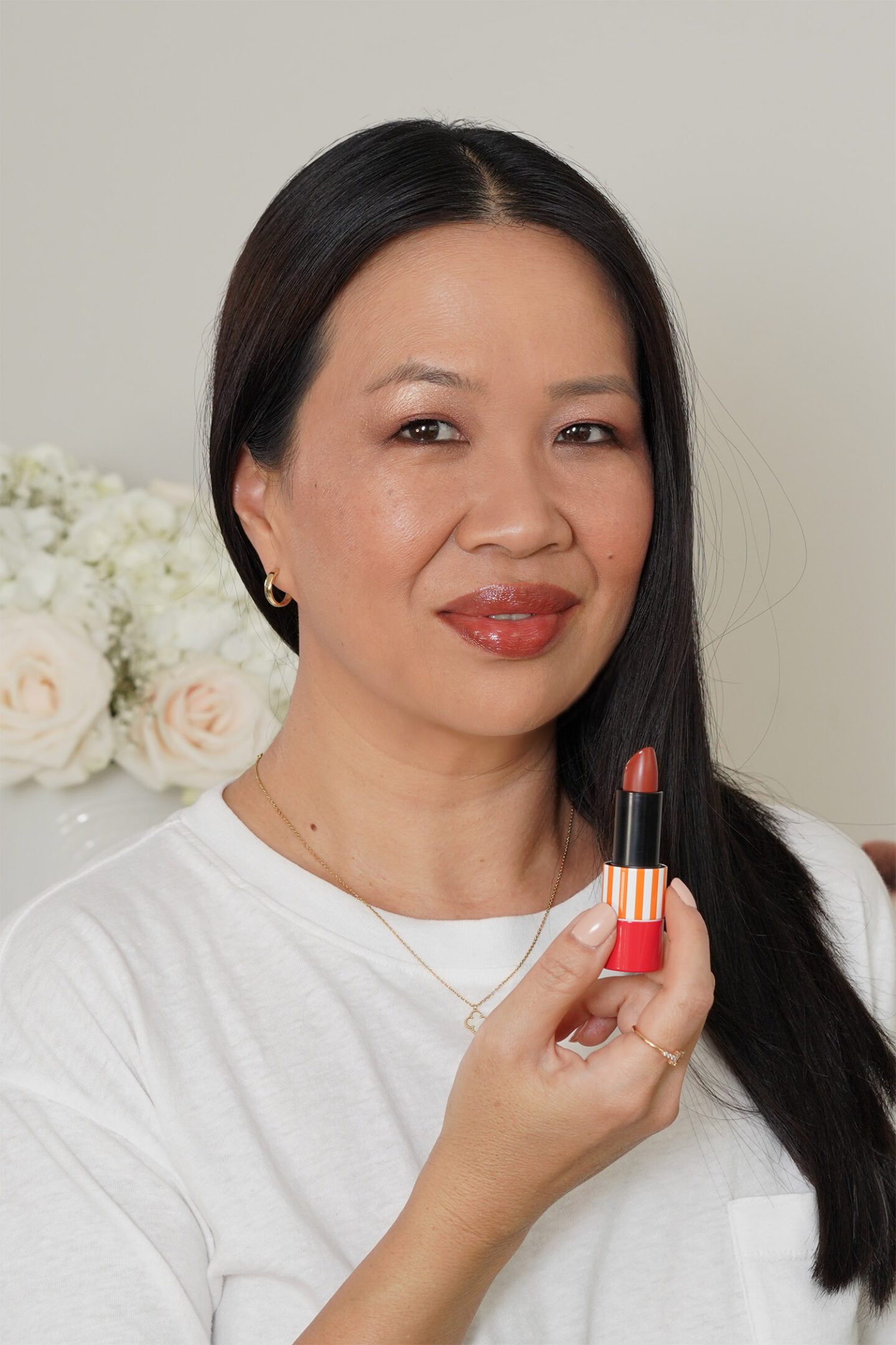 Rouge Hermes Shiny Lipstick 22 Brilliant Brun Yachting 