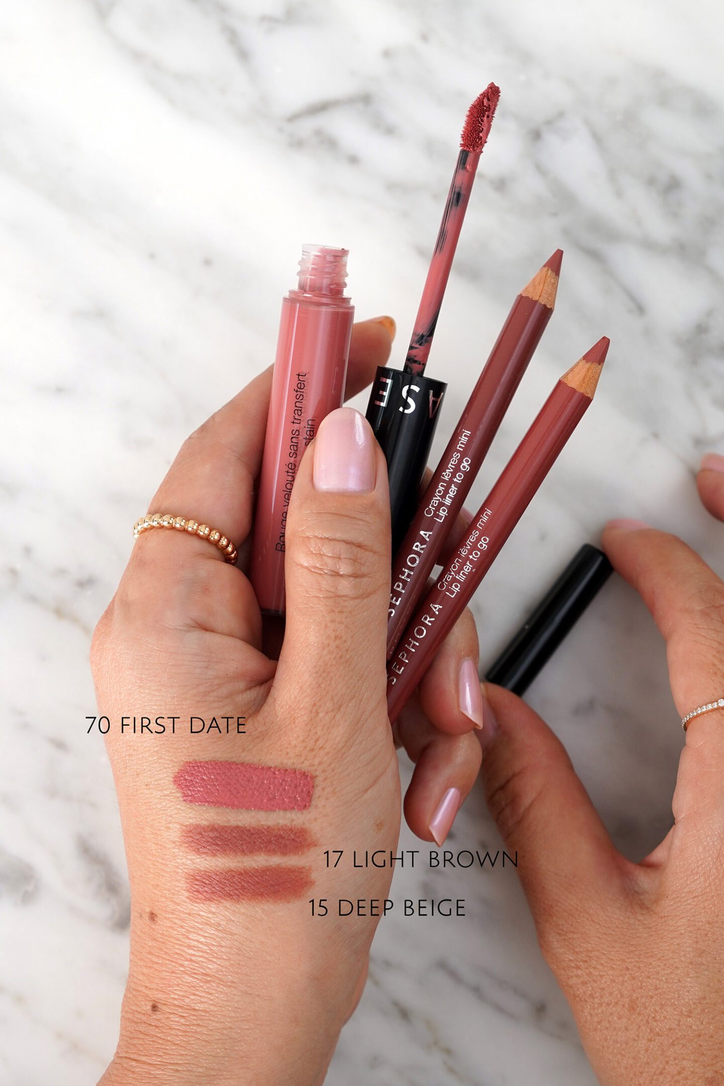 Sephora Collection Cream Lip Stain Liquid Lipstick ($15) in 70 First Date