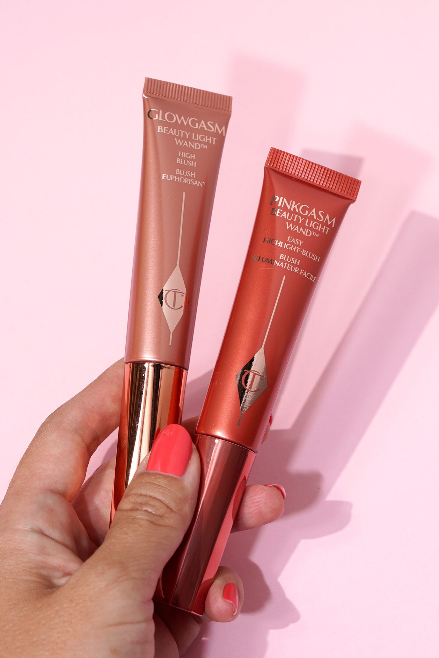 Charlotte Tilbury Beauty Light Wands Pinkgasm and Pinkgasm Sunset