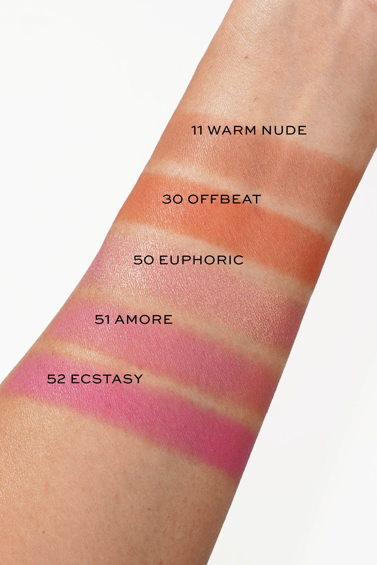 Armani Luminous Silk Glow Blush swatches