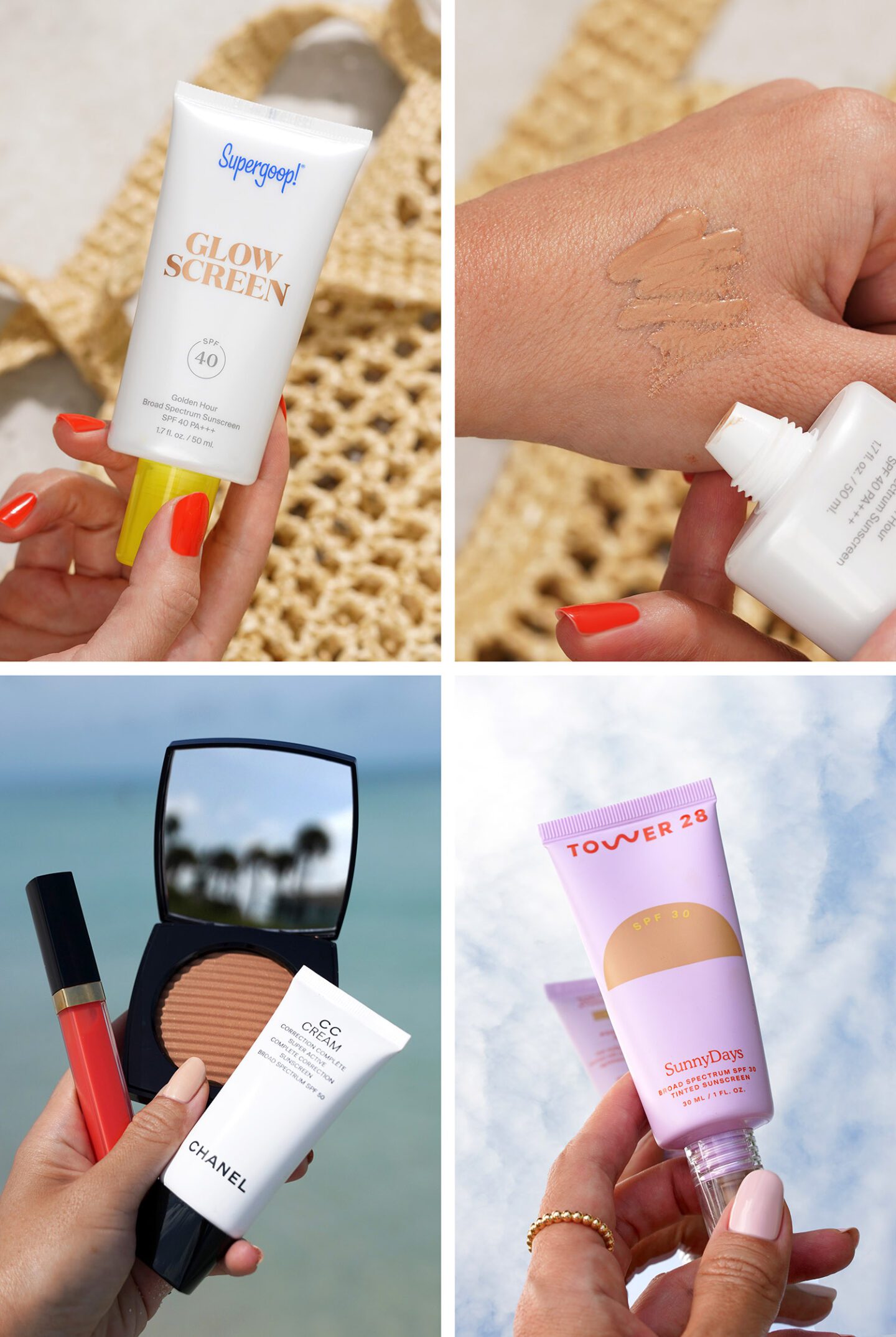 Best Tinted Sunscreens Supergoop!, Chanel, Tower 28