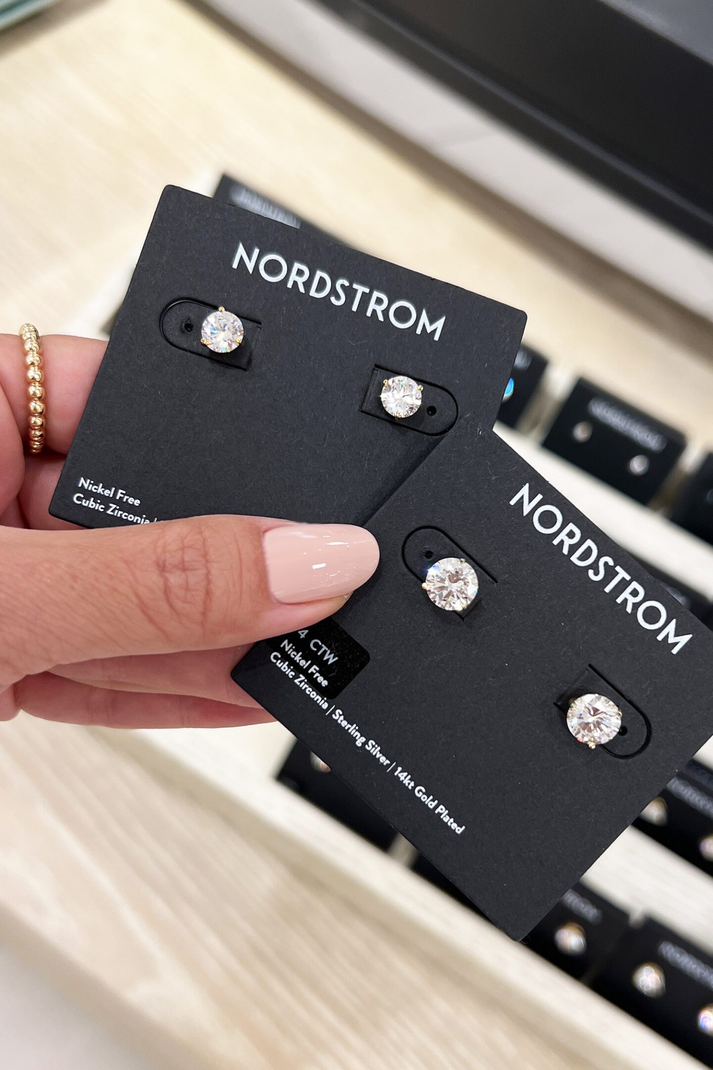 Nordstrom Anniversary Sale Cubic Zirconia Earrings 2 ct