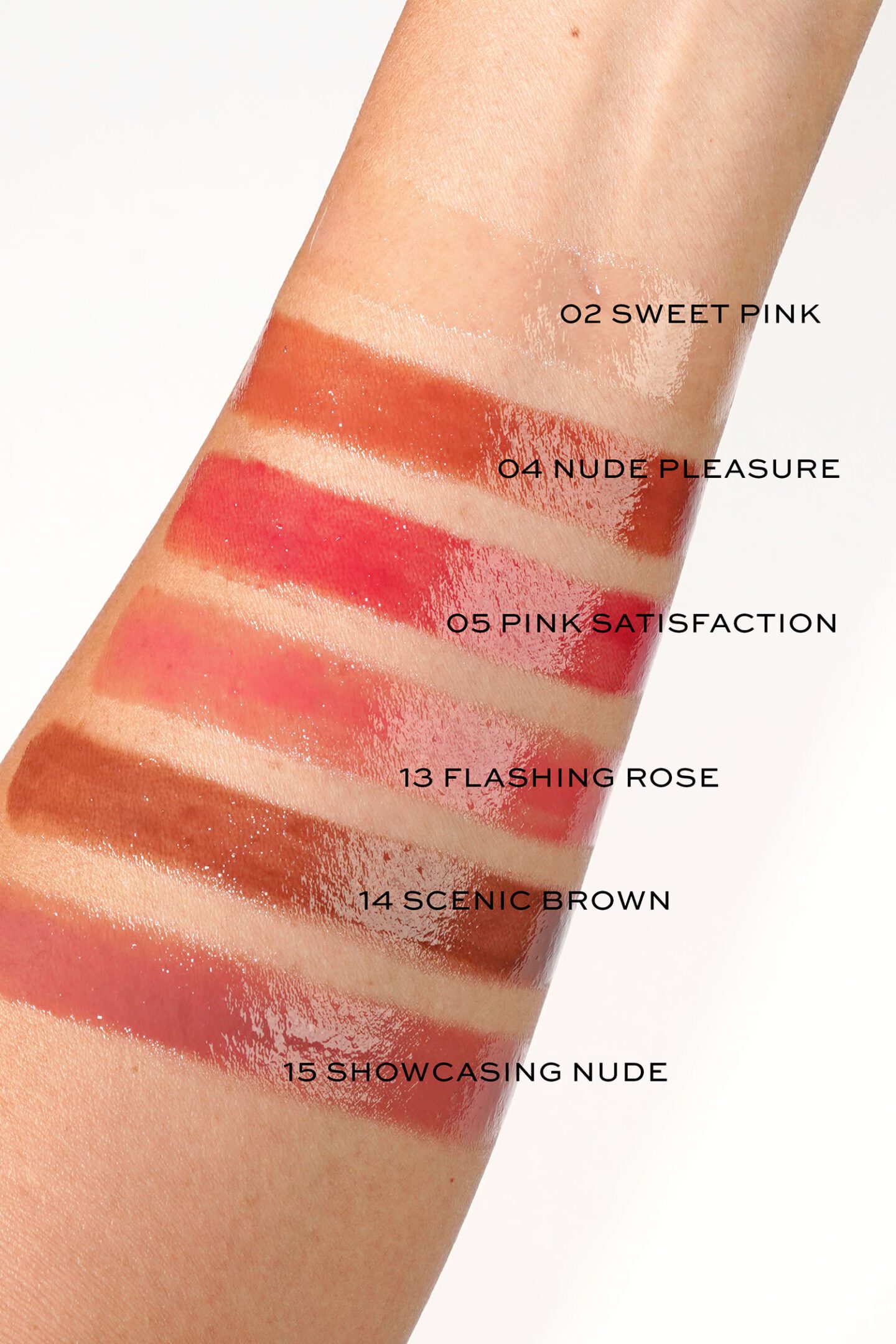 YSL Candy Glaze Lip Gloss Stick swatches