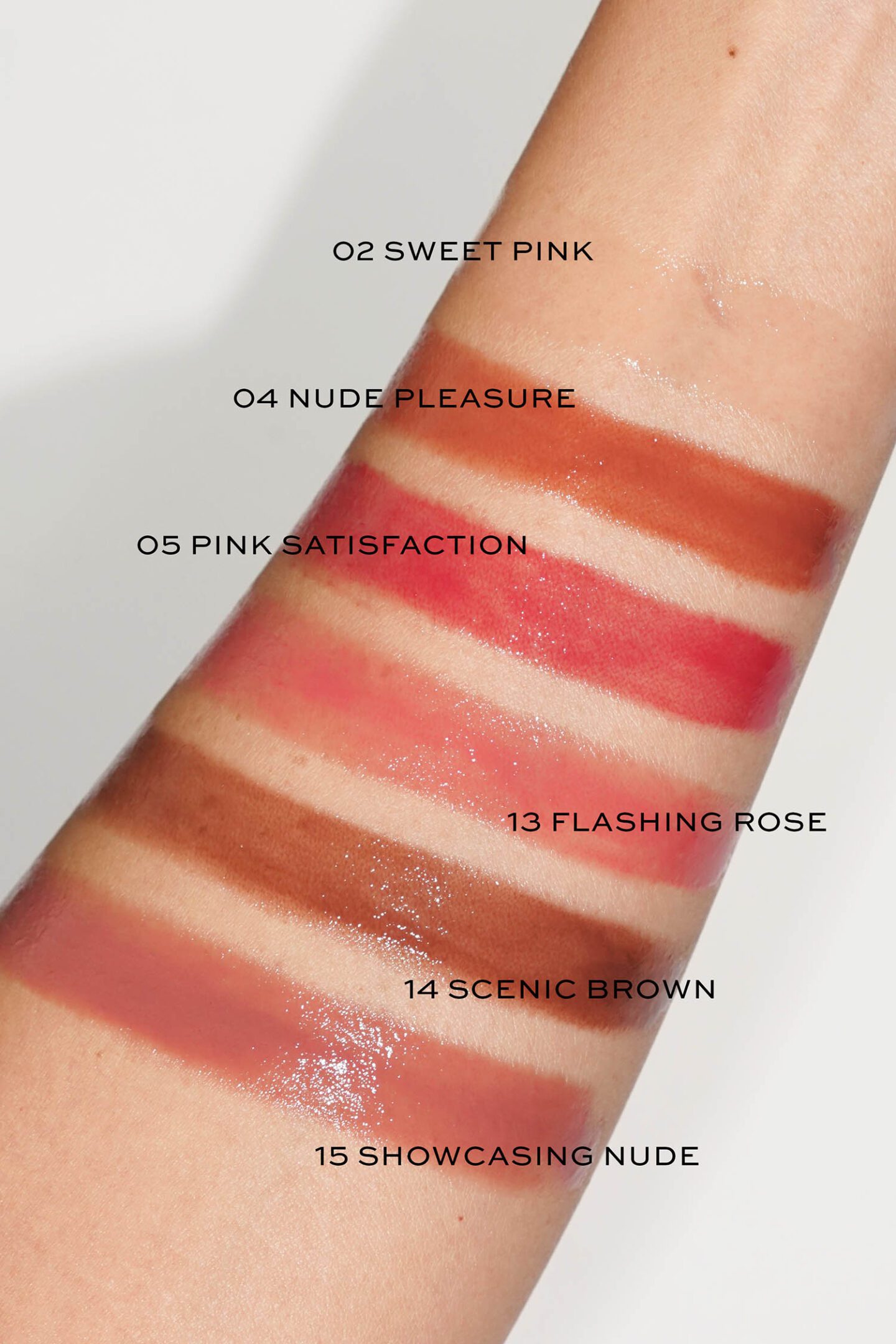 YSL Candy Glaze Lip Gloss Stick swatches